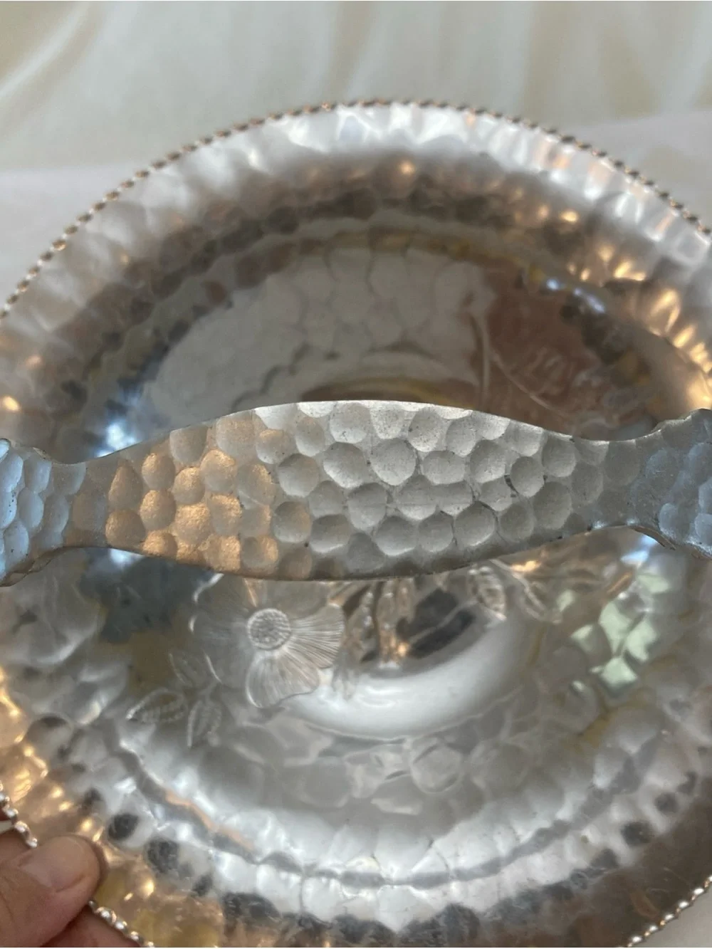Wild Rose hand hammered